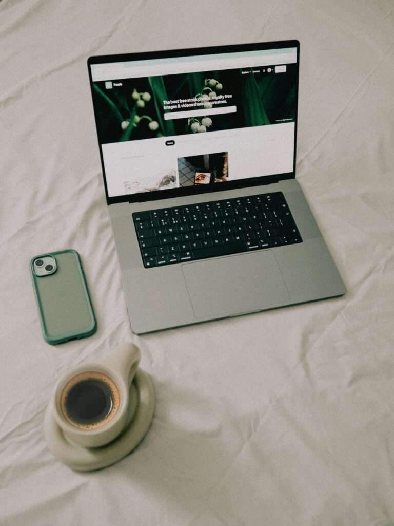 Viser hvordan det er å hoste en nettside på PC.